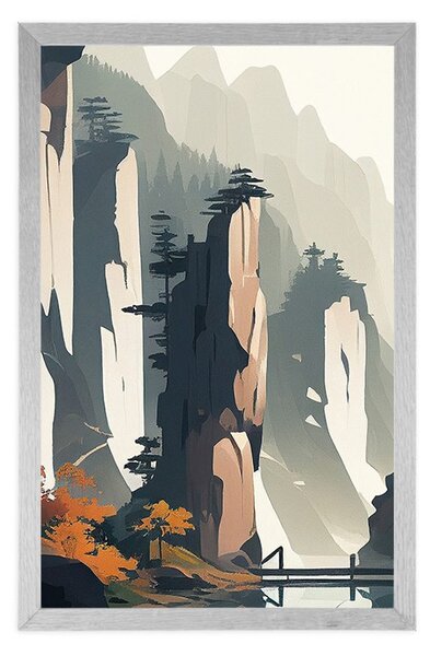 Poster Muntele Tianzi în China