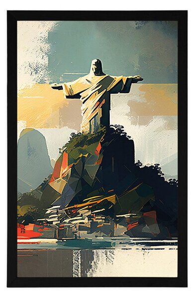 Poster statuie Isus în Rio de Janeiro