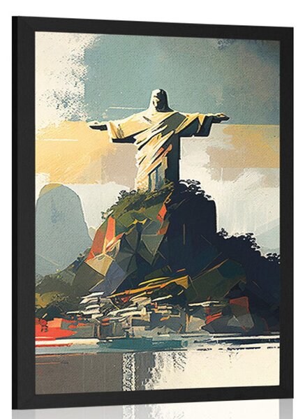 Poster statuie Isus în Rio de Janeiro