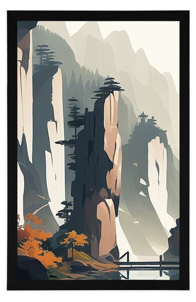 Poster Muntele Tianzi în China