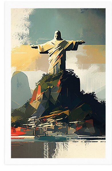 Poster statuie Isus în Rio de Janeiro