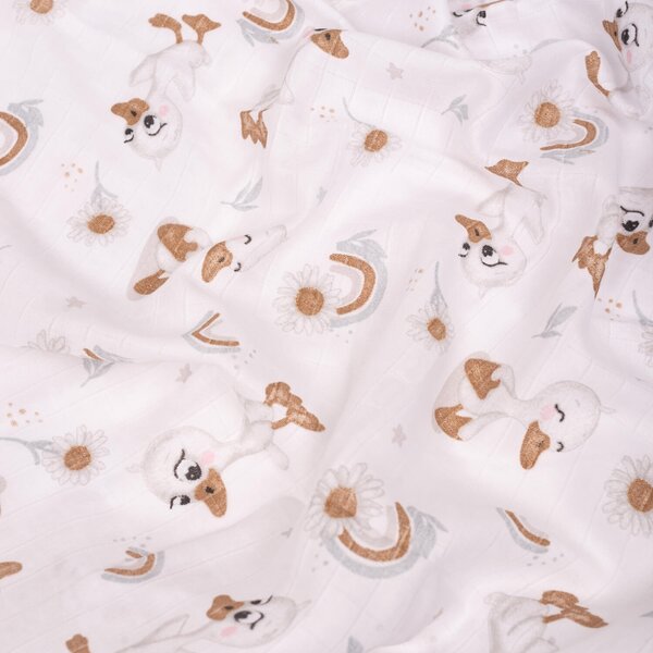Set 3 paturici de vara din muselina soft 78x78 cm Kidizi Ducky 100% bumbac