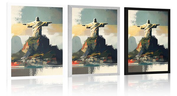 Poster statuie Isus în Rio de Janeiro