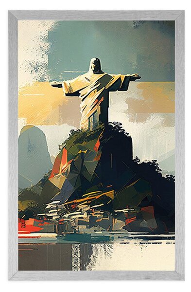 Poster statuie Isus în Rio de Janeiro