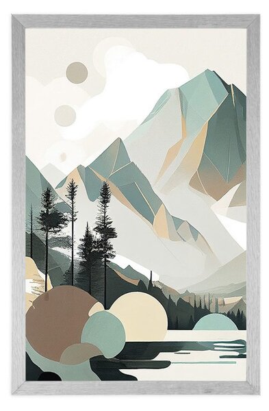 Poster Tatrii Înalți magici în design scandinav