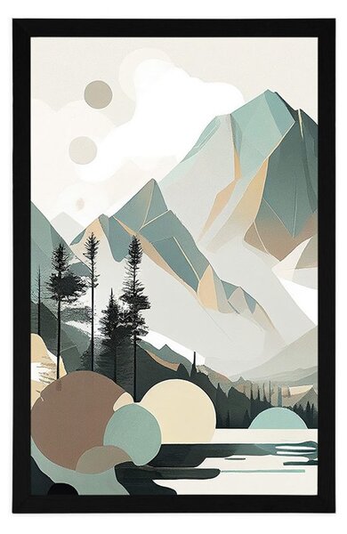 Poster Tatrii Înalți magici în design scandinav