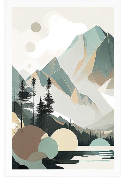 Poster Tatrii Înalți magici în design scandinav