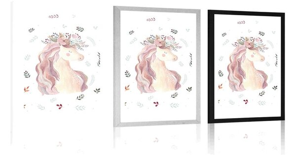 Poster cu passepartout inorogul magic