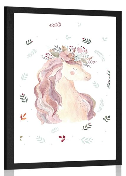 Poster cu passepartout inorogul magic