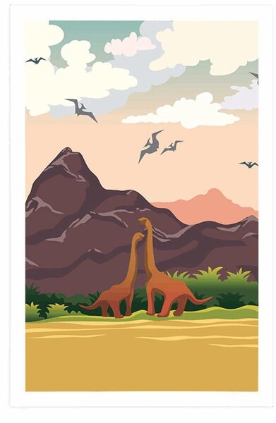 Poster pământul dinozaurilor