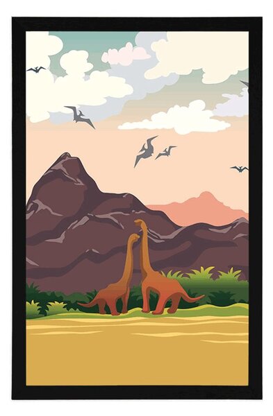 Poster pământul dinozaurilor
