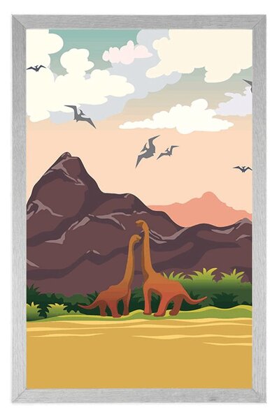 Poster pământul dinozaurilor