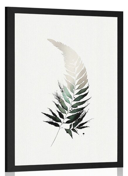 Poster frunze de ferigă minimaliste