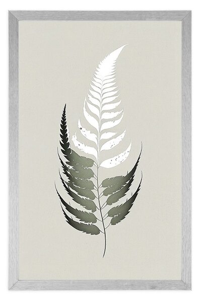Poster frunză din ferigă minimalistă