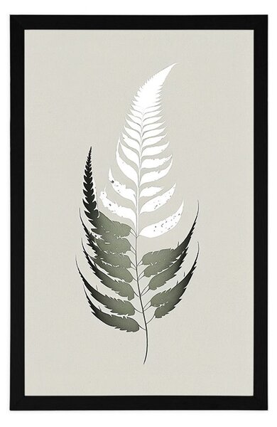 Poster frunză din ferigă minimalistă