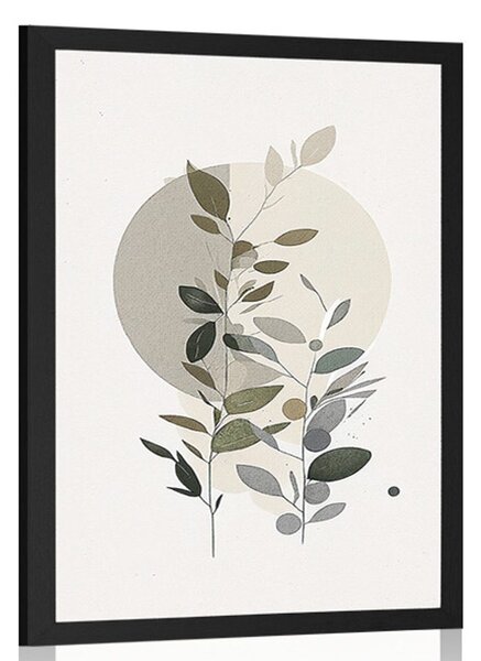 Poster plante minimaliste în stil boho