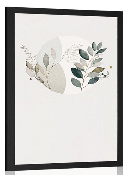 Poster plante boho în cerc