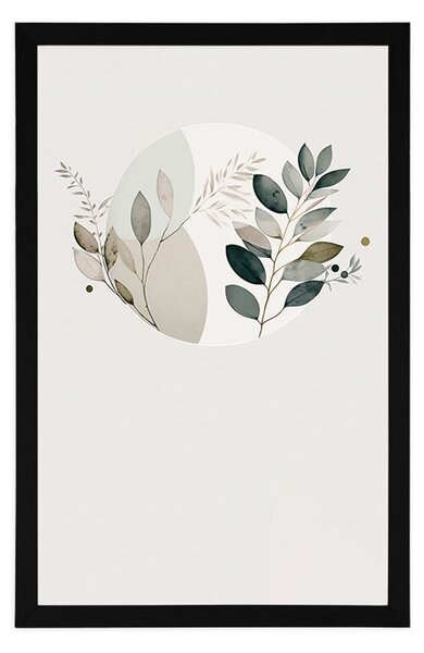 Poster plante boho în cerc