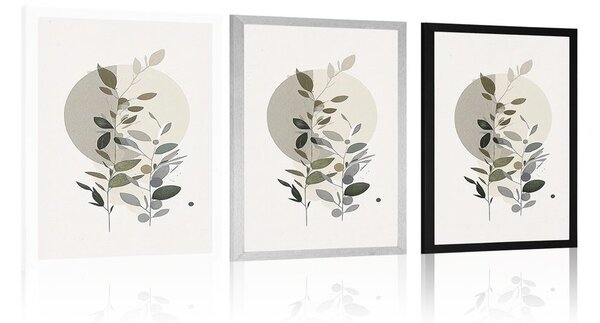Poster plante minimaliste în stil boho