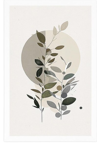 Poster plante minimaliste în stil boho