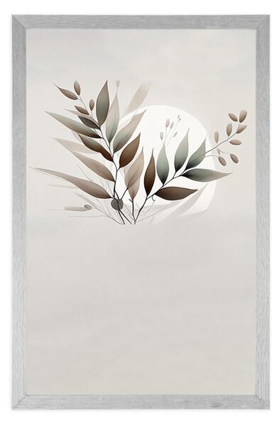 Poster frunze minimaliste în design boho
