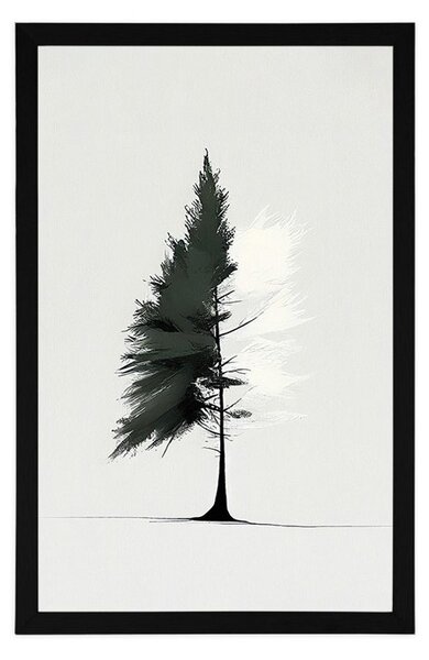 Poster conifere minimalist