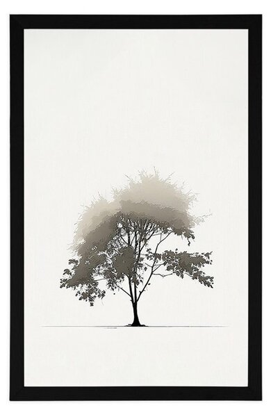 Poster copac cu frunze minimalist