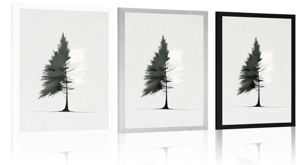Poster conifere minimalist