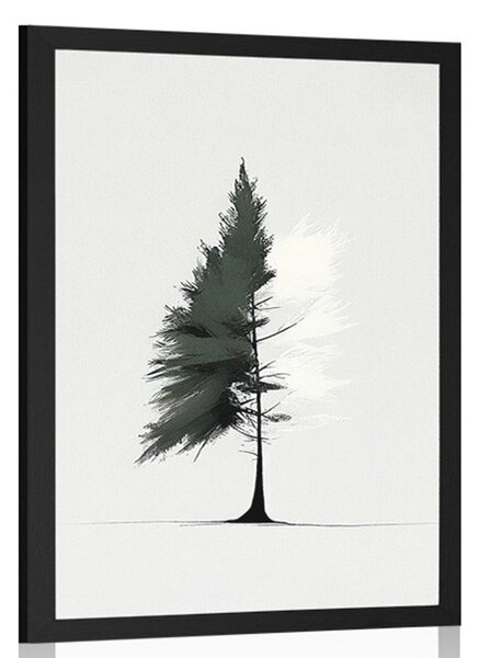 Poster conifere minimalist