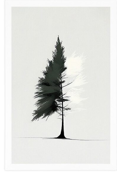 Poster conifere minimalist