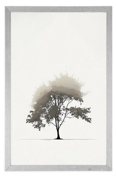 Poster copac cu frunze minimalist
