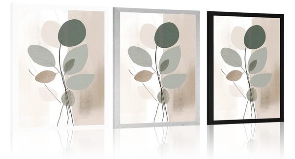 Poster forme botanice abstracte No1
