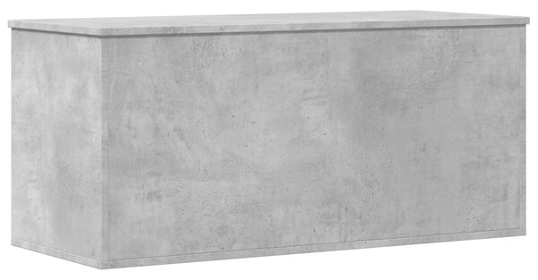 Cutie de depozitare, gri beton, 100x42x46 cm, lemn prelucrat