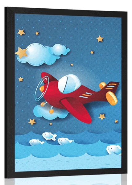 Poster zborul cu aeronavă