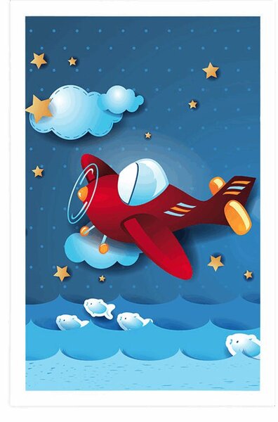 Poster zborul cu aeronavă