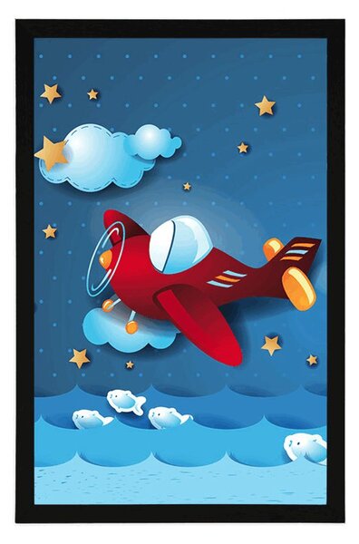 Poster zborul cu aeronavă