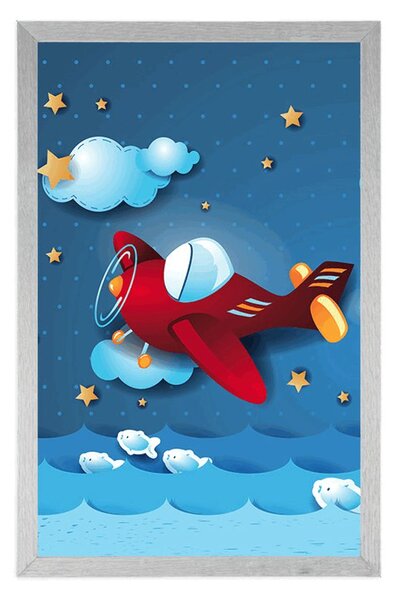 Poster zborul cu aeronavă