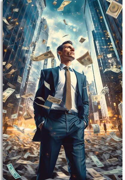 Tablou om de afaceri din Wall Street