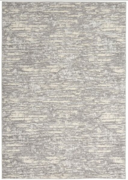 Covor Calvin Klein ECH03, Marime 69 x 221 cm, Bej, Gri, Inaltime Fir 6 mm, Antialergic, Polipropilena si Poliester, Living, Dormitor, Sufragerie