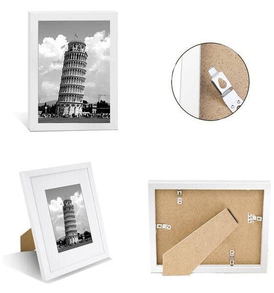 Set 4 rame poze, alb, 10x15 cm