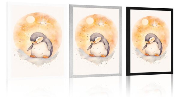 Poster pinguin visător