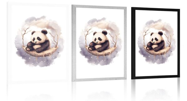Poster panda visătoare