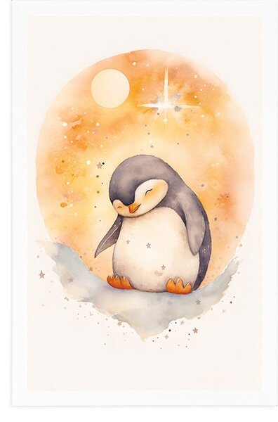 Poster pinguin visător