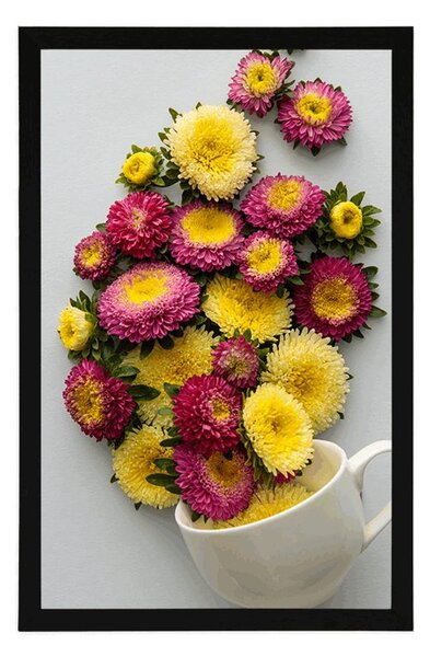 Poster cană plină de flori