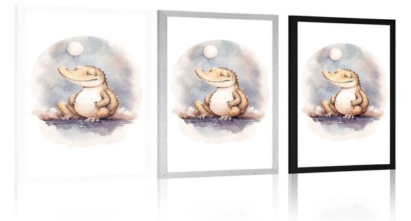 Poster crocodil visător