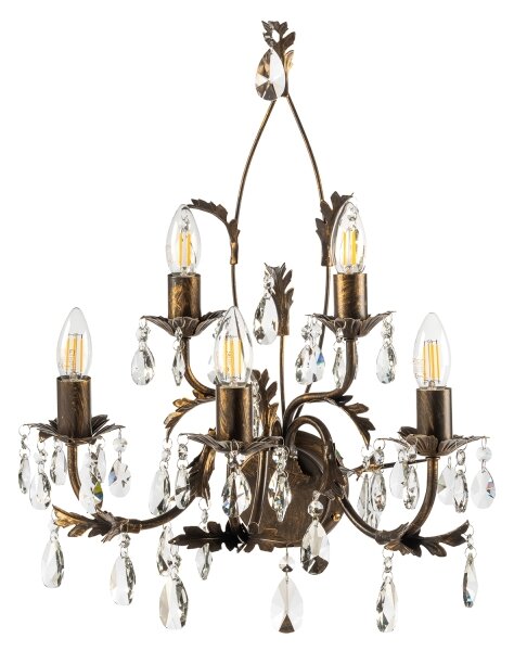 Aplică TERESA 5xE14/6W/230V bronz ONLI