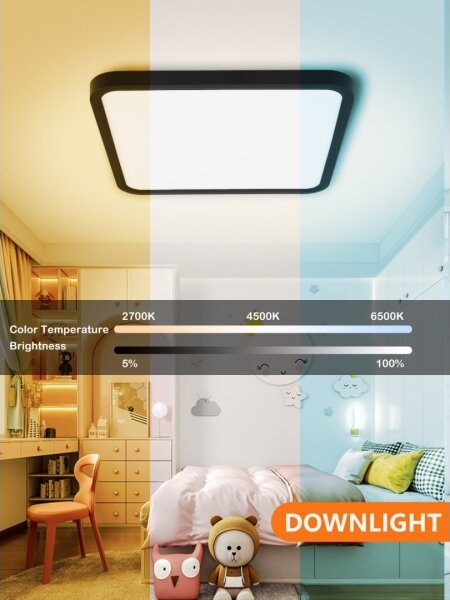 Immax NEO 07167-B40-LED RGBCCT Lampă dimabilă 50W/230V Wi-Fi Tuya negru+DO