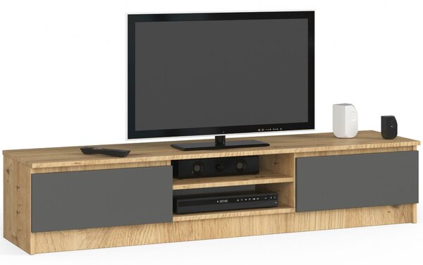 Măsuță TV Katalina (Stejar artisan + Gri). Promo -16%. 1069932