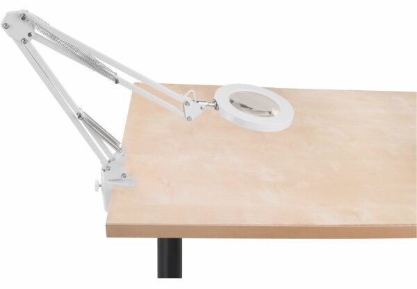 Lampă LED dimabilă de masă cu lupă Extol LED/8W/5V 2900/4500/7500K alb