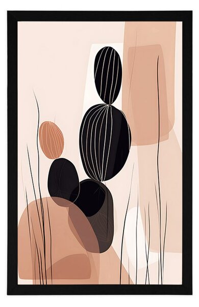 Poster forme abstracte botanice de cactus